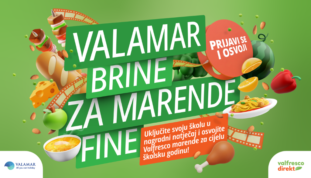  Valamar će jednoj osnovnoj školi osigurati zdrave i domaće Valfresco marende za cijelu godinu